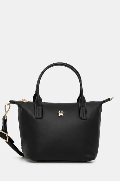 Kabelka Tommy Hilfiger černá barva, AW0AW17708