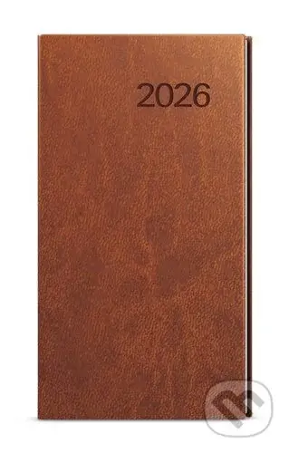 Týdenní diář 2026 Jakub Vivella kapesní hnědá