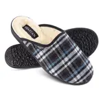 Pánské domácí zateplené pantofle káro vel. 44