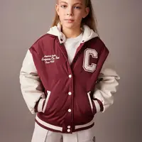 DEFACTO Girl's Water Repellent Removable Hooded Bomber Coat