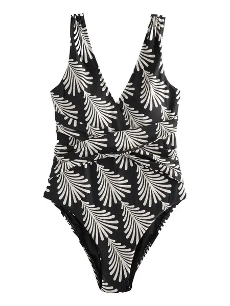 Next Jednodielne plavky  čierna / biela