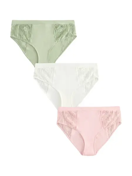 Next Nohavičky  zelená / ružová / biela