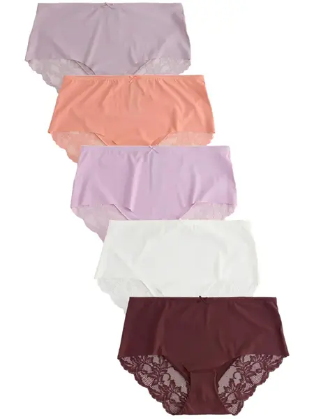 Next Nohavičky  levanduľová / svetlofialová / staroružová / vínovo červená / biela