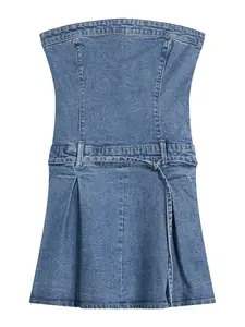 Bershka Šaty  modrá denim