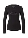 GUESS Tričko  čierna / priehľadná