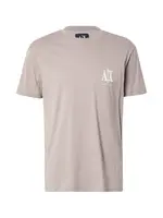 ARMANI EXCHANGE Tričko  béžová / biela
