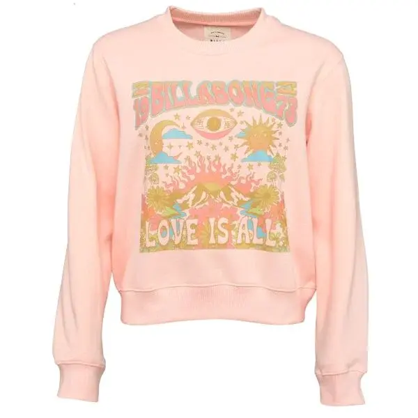 Billabong ALL LOVE Dámská mikina, růžová, velikost S