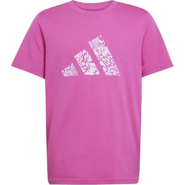 adidas ANIMAL TEE Dievčenské tričko, ružová, veľkosť