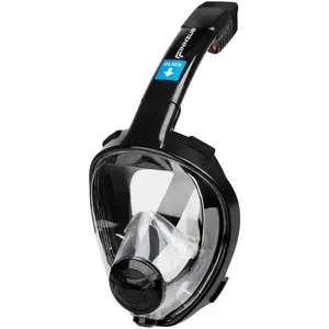 FINNSUB LOOK Celoobličejová šnorchlovací maska, černá, velikost