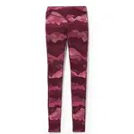 Smartwool W CLASSIC THERMAL MERINO BL PATTERN BB Dámské spodní kalhoty, vínová, velikost