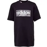 adidas CAMO LINEAR TEE Chlapecké tričko, černá, velikost