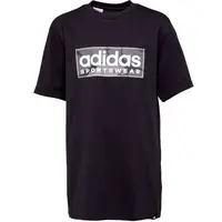 adidas CAMO LINEAR TEE Chlapecké tričko, černá, velikost