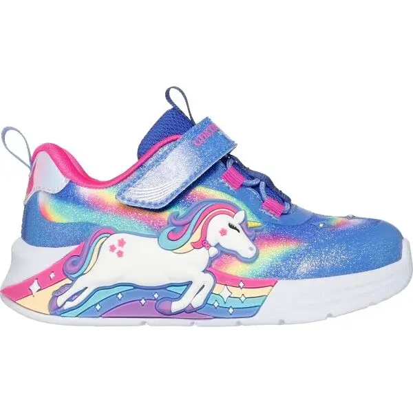 Skechers UNICORN Dívčí vycházková obuv, modrá, velikost