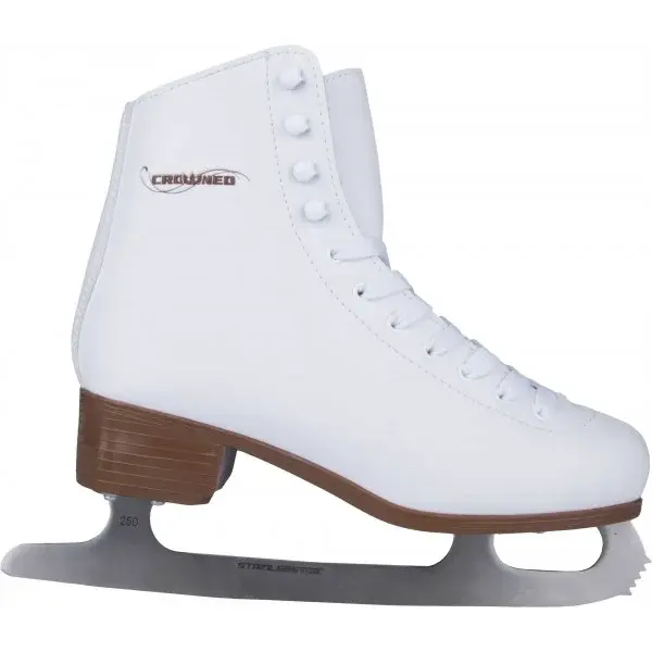 Crowned LUXURY Dámské lední brusle, bílá, velikost