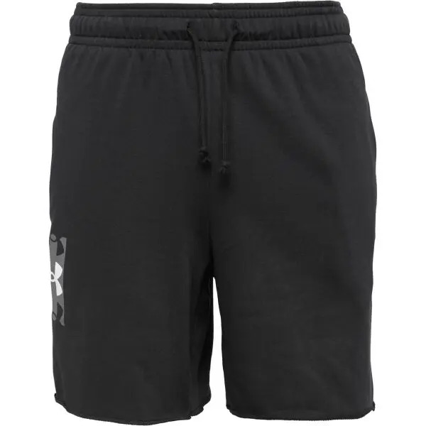 Under Armour RIVAL TERRY LOGO Pánské kraťasy, černá, velikost
