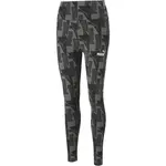 Puma POWER AOP 7/8 LEGGINGS Dámské legíny, černá, velikost