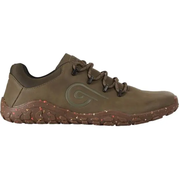 KILPI BARELO LOW Unisex outdoorová barefoot obuv, tmavě zelená, velikost
