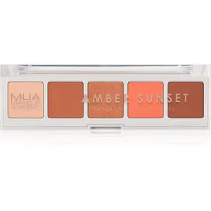 MUA Makeup Academy Eyeshadow Collection 5 Shade Palette paletka očných tieňov odtieň Amber Sunset 3.8 g