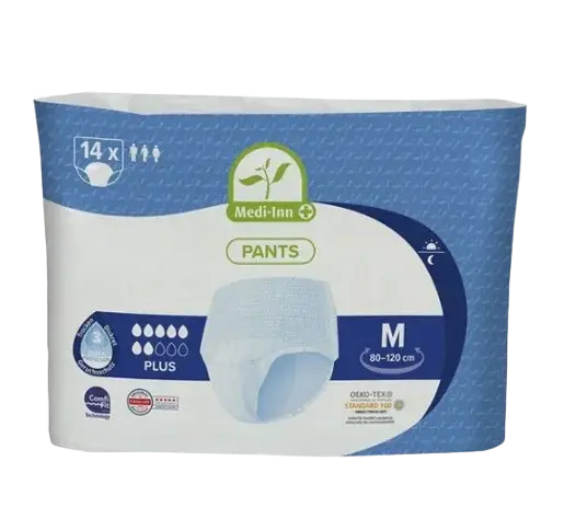 MEDI-INN Inkontinenčné nohavičky Plus 7 kvapiek, veľkosť M, 14 ks