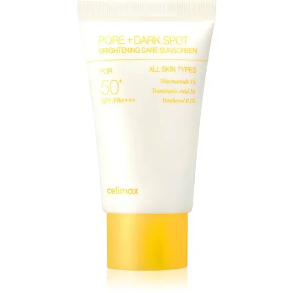 celimax Pore+Dark Spot Brightening Care Suncream rozjasňujúci krém na opaľovanie SPF 50+ 50 ml