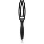 Olivia Garden Fingerbrush Boar & Nylon kefa na vlasy so štetinami z nylonu a diviaka Full Black S 1 ks