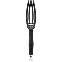 Olivia Garden Fingerbrush Boar & Nylon kefa na vlasy so štetinami z nylonu a diviaka Full Black S 1 ks
