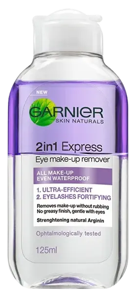 GARNIER Skin Naturals 2v1, Posilňujúci odličovač očí 125 ml
