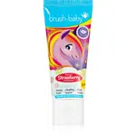 Brush Baby Natural Strawberry zubná pasta pre deti s jahodovou príchuťou od 3 rokov 50 ml