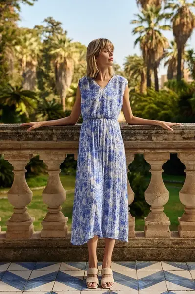 Marisse Women's Dress L-Su-4630 L.Blue