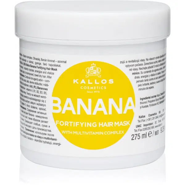 Kallos KJMN Professional Banana posilujúca maska s multivitamínovým komplexom 275 ml