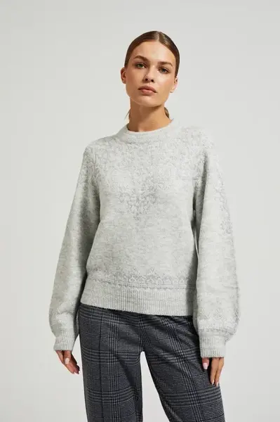 Marisse Women's Sweater Z-Sw-4551 Grey Mel