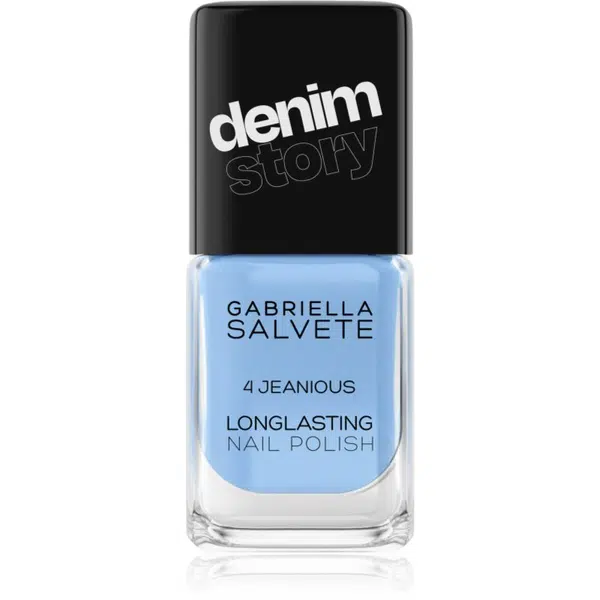 Gabriella Salvete Longlasting Enamel Denim Story dlhotrvajúci lak na nechty odtieň 04 Jeanious 11 ml