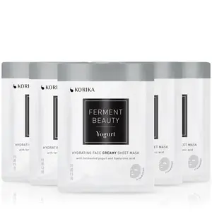 KORIKA FermentBeauty Set of 5 Hydrating Face Sheet Masks with Fermented Yogurt and Hyaluronic Acid set pleťových masiek za zvýhodnenú cenu