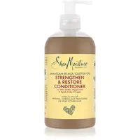 Shea Moisture Jamaican Black Castor Oil Strengthen & Restore posilňujúci a obnovujúci kondicionér pre namáhané vlasy a vlasovú pokožku 384 ml