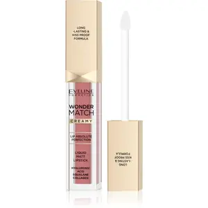 Eveline Cosmetics Wonder Match dlhotrvajúci matný tekutý rúž s kyselinou hyalurónovou odtieň 05 Sweet Nude 6,8 ml