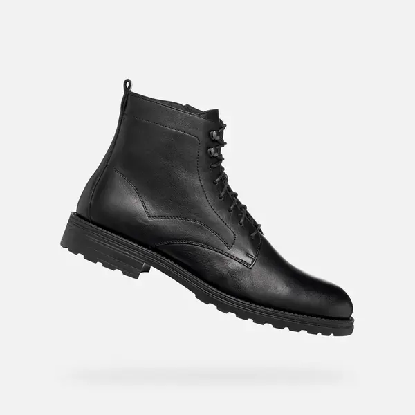 Black men's ankle boots Geox Redclif - Men