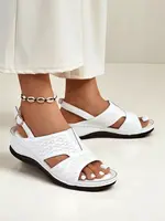 Resti Royal Fashion Women's comfortable and chic sandals with a low wedge heel