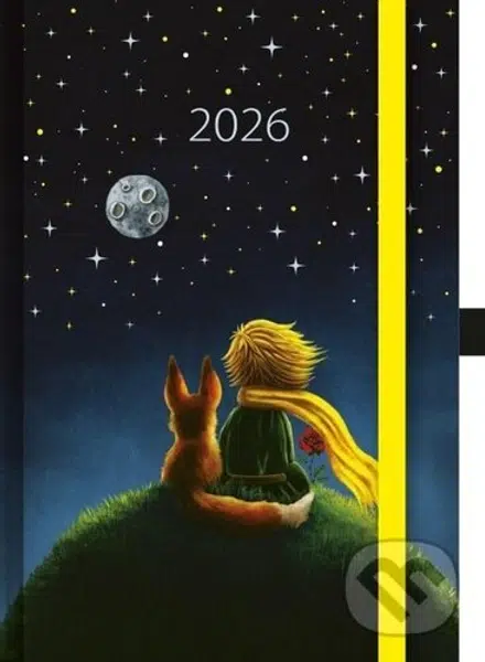 Denní diář Art Malý princ 2026 (A5, s gumičkou)