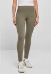 Women's Jersey leggings with high waist olive