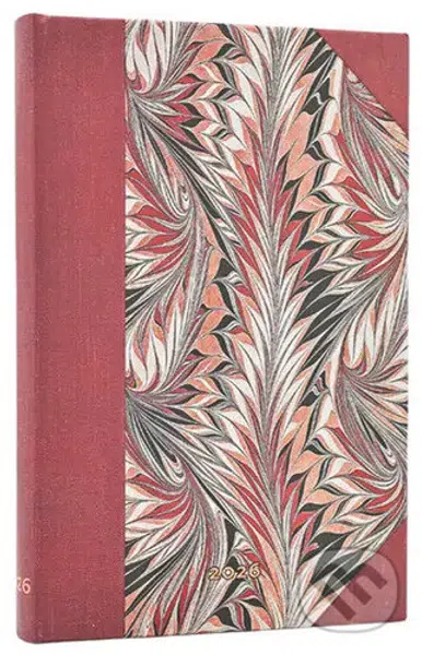 Paperblanks - týždenný diár Rubedo 2026 (mini, horizontálny, elastické zatváranie)