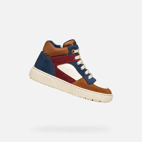 Light brown boys' sneakers Geox Theleven - Boys