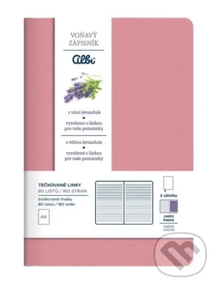 Voňavý blok A6 - Svetlo ružový (s vôňou levandule)