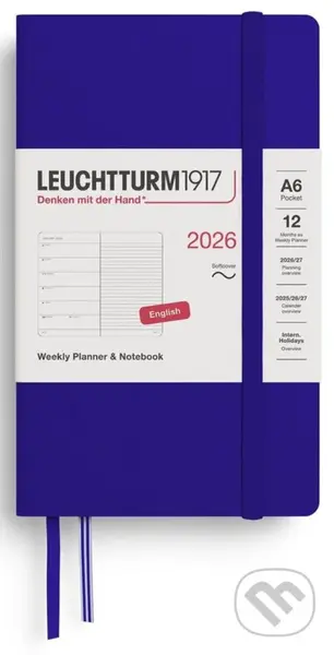 Weekly Planner & Notebook 2026 Pocket (A6) Ink