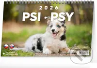 NOTIQUE Stolní kalendář / stolový kalendár Psi – Psy 2026