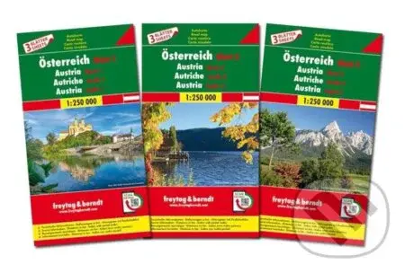 Rakousko / Österreich 1:250 000 automapa set - 3 mapy