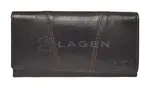 Dámska kožená peňaženka Lagen PWL-388/T Dark brown