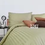 Obliečky damaškové hnedo-olivové EMI Štandardný set jednolôžko obsahuje 1x 140x200 + 1x 70x90