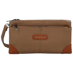 Dámská crossbody kabelka tmavě béžová - MaxFly Kandes