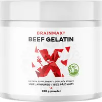BRAINMAX Beef Gelatin, Grass-fed hovězí želatina 500 g