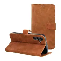 Flipové pouzdro TENDER Book pro Samsung Galaxy A15 4G / A15 5G, hnědá